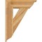 Ekena Millwork Traditional Traditional Rough Sawn Bracket w/ Offset Brace, Western Red Cedar, 8"W x 24"D x 32"H BKT0806X24X32TRA01RWR - alternate 3